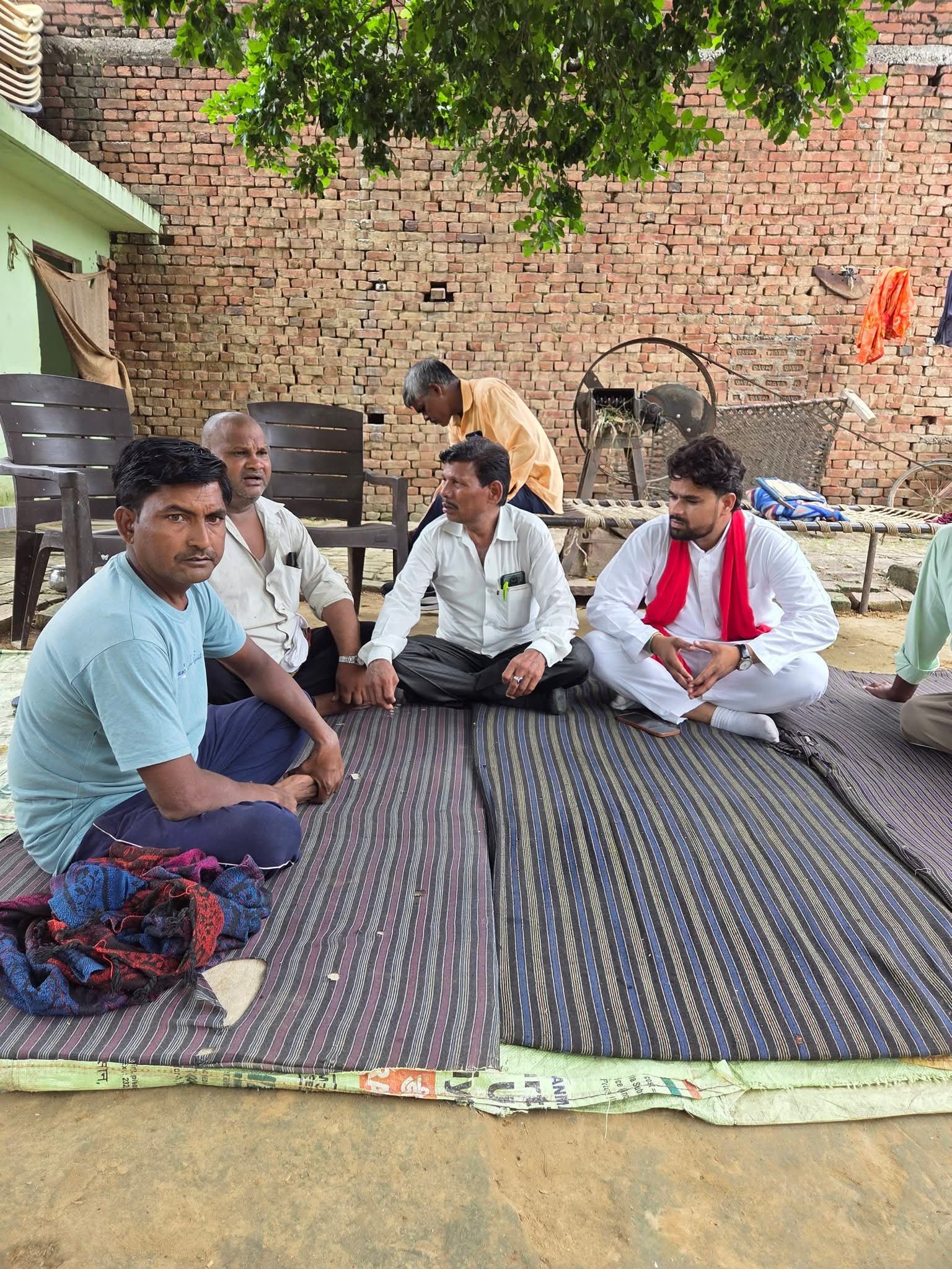 इनायतपुर, गांवखेड़ा एवं सरायवली में शोक संतप्त परिवारों से मुलाकात
