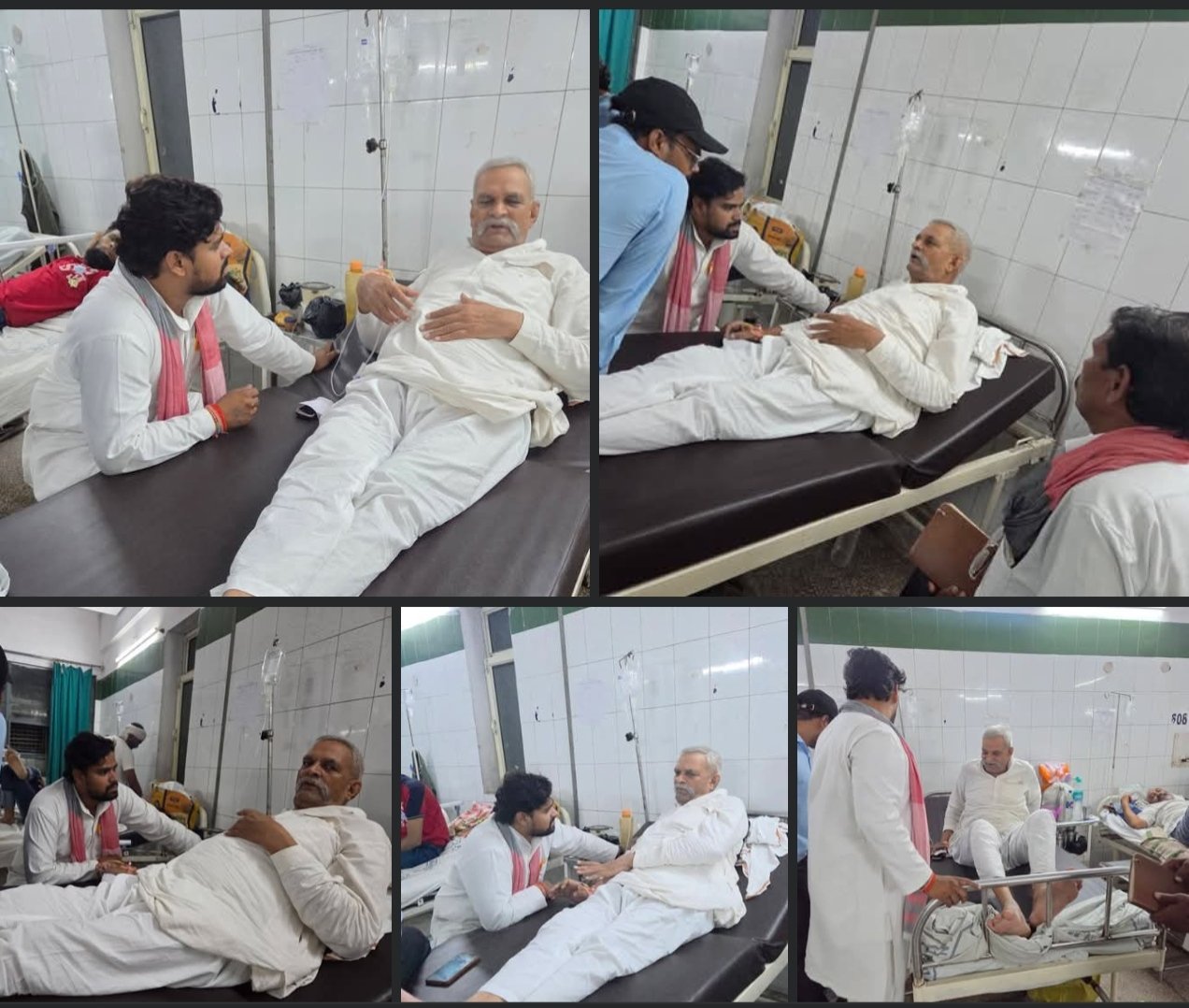 अलीगढ़ मेडिकल कॉलेज में बाबूजी लक्ष्मण सिंह यादव जी से मुलाकात | शीघ्र स्वास्थ्य लाभ की कामना